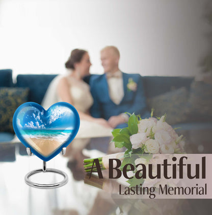Heart Design Beach Urn