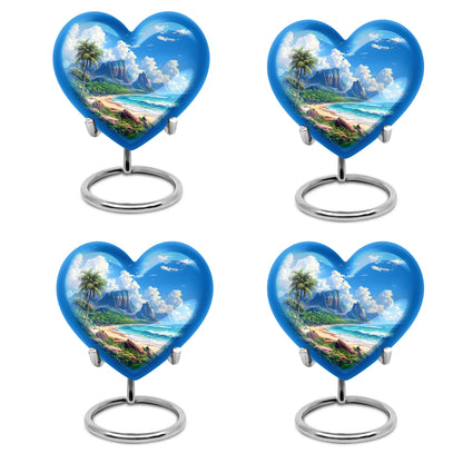 Beach Theme 3 Inch Keepsake Pack of 4
