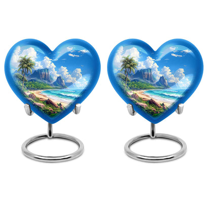 Beach Theme 3 Inch Keepsake Pack of 2