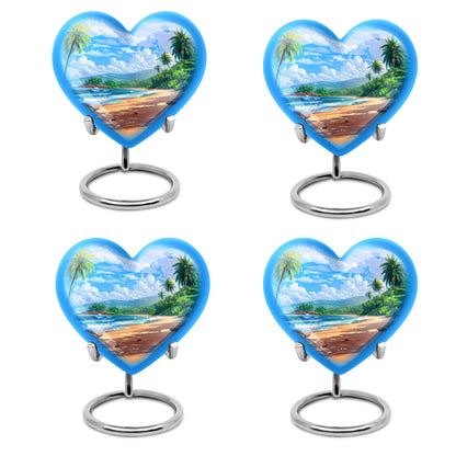 Beach Theme 3 Inch Keepsake Pack of 4