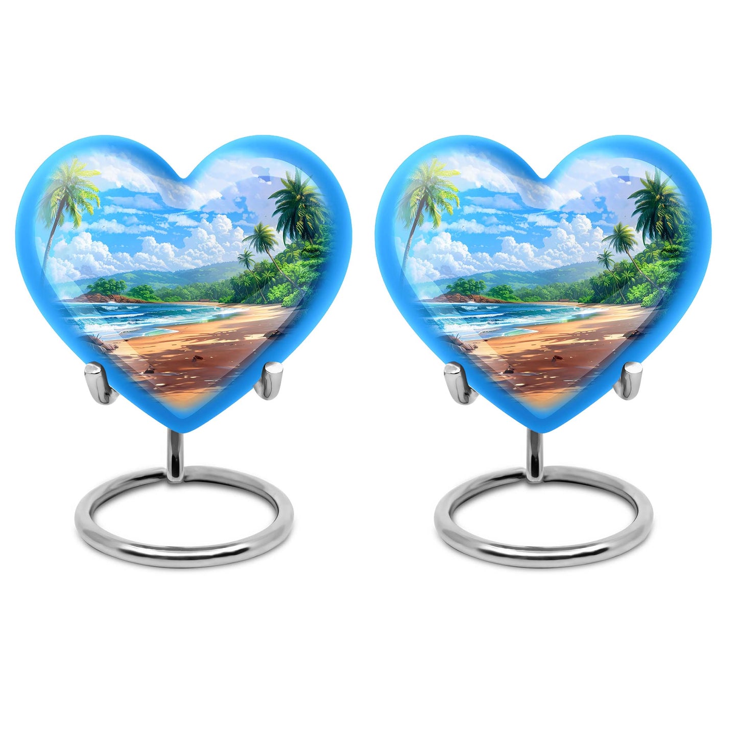 Beach Theme 3 Inch Keepsake Pack of 2