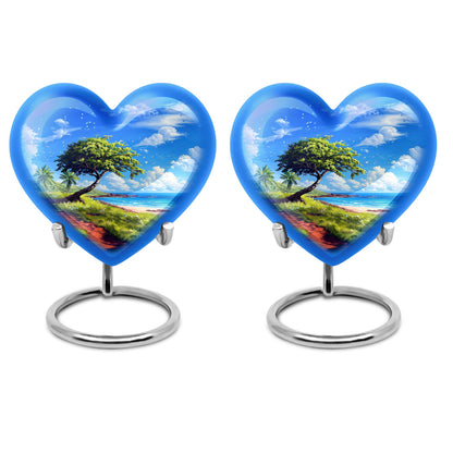 Beach Theme 3 Inch Keepsake Pack of 2