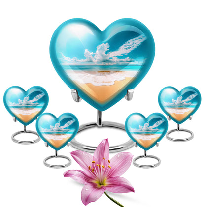 10-inch floral-engraved heart 