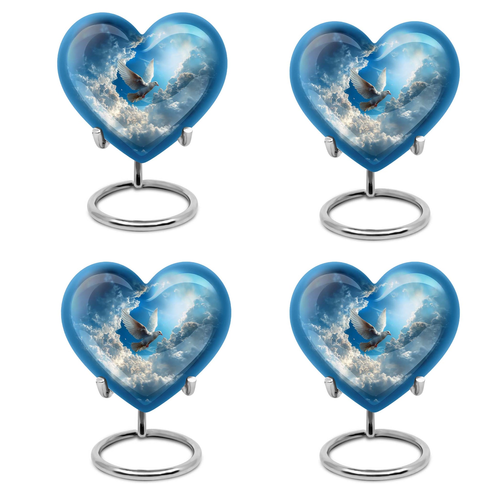 Dove Theme 3 Inch Keepsake Pack of 4