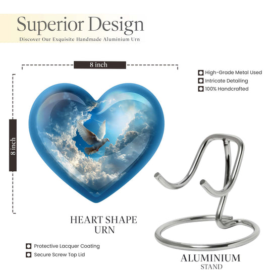  Dove Heart Urn for women