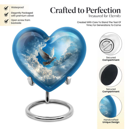  Dove Heart Urn for women