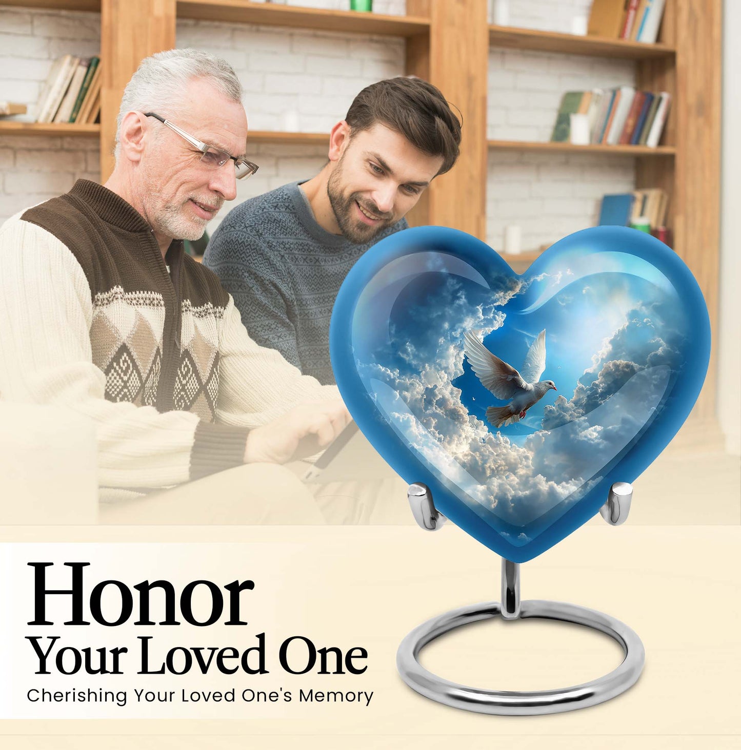  Dove Heart Urn for women