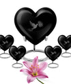 dove urn heart design