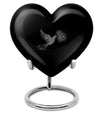 dove urn heart design