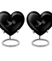 dove urn heart design