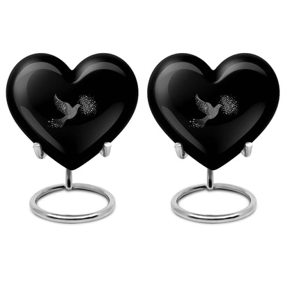 dove urn heart design