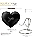 dove urn heart design