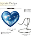  Dove Urn, memorial heart-shaped urn