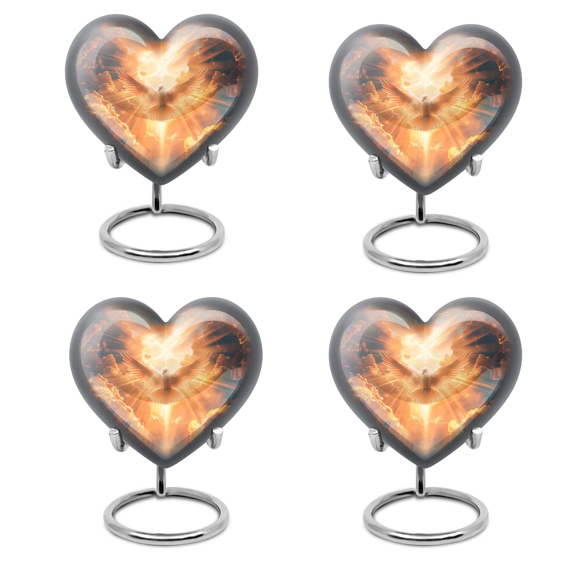 Dove Theme 3 Inch Keepsake Pack of 4