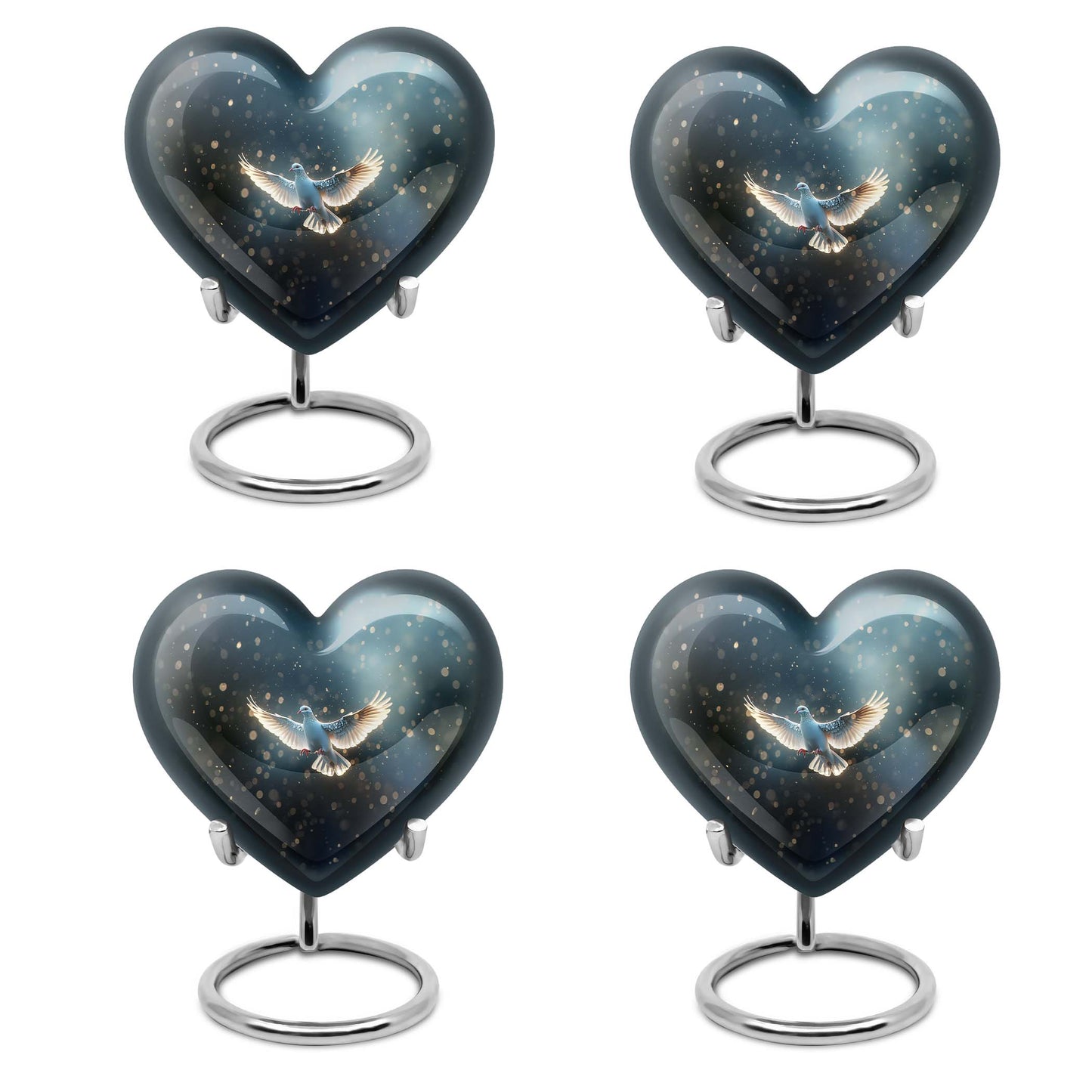 Dove Theme 3 Inch Keepsake Pack of 4