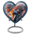 dove Urn, heart-themed