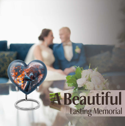 dove Urn, heart-themed