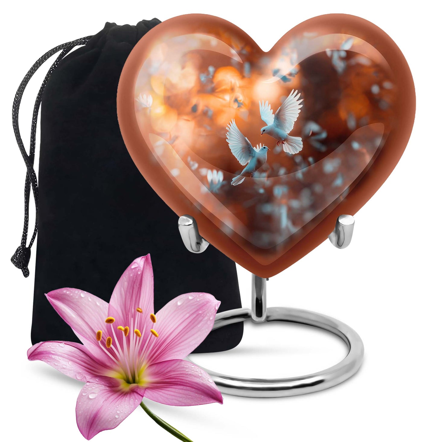 Heart-shaped Dove Cremation