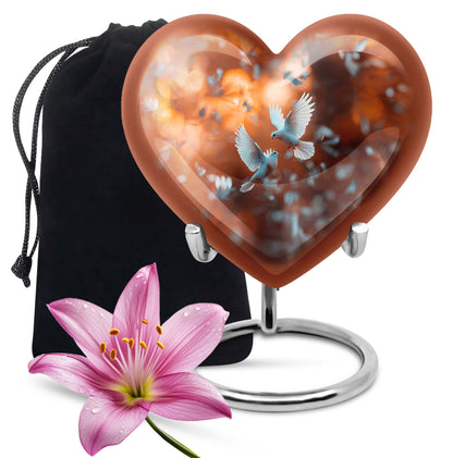 Heart-shaped Dove Cremation