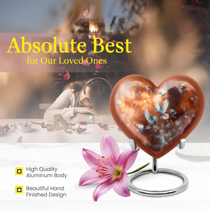 Heart-shaped Dove Cremation