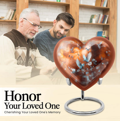 Heart-shaped Dove Cremation