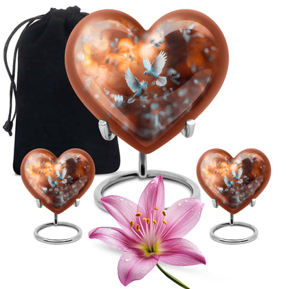 Heart-shaped Dove Cremation