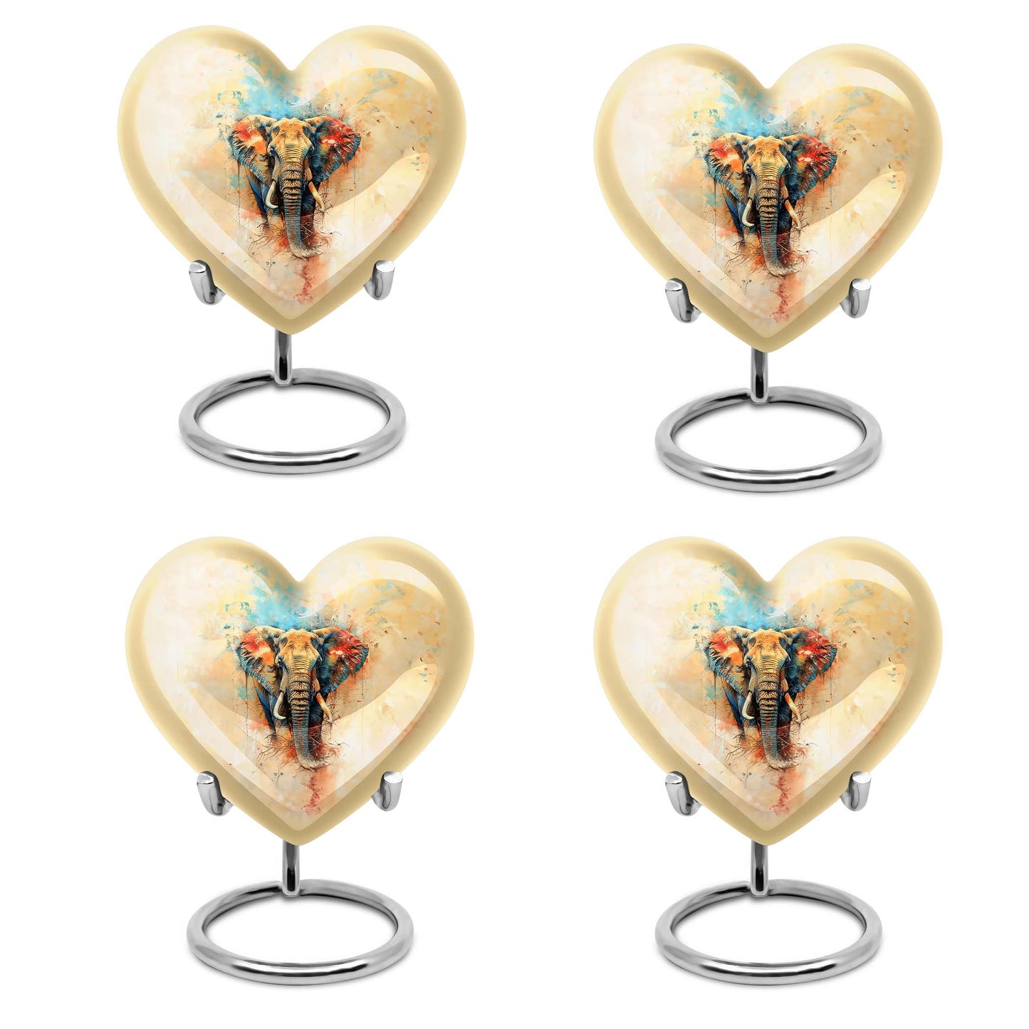 Elephant Theme 3 Inch Keepsake Pack of 4