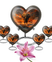 heart-shaped elephant urn for human ashes
