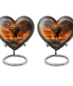 heart-shaped elephant urn for human ashes