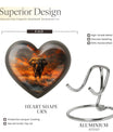 heart-shaped elephant urn for human ashes