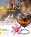 heart-shaped elephant urn for human ashes