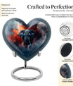 Heart Elephant Urn 