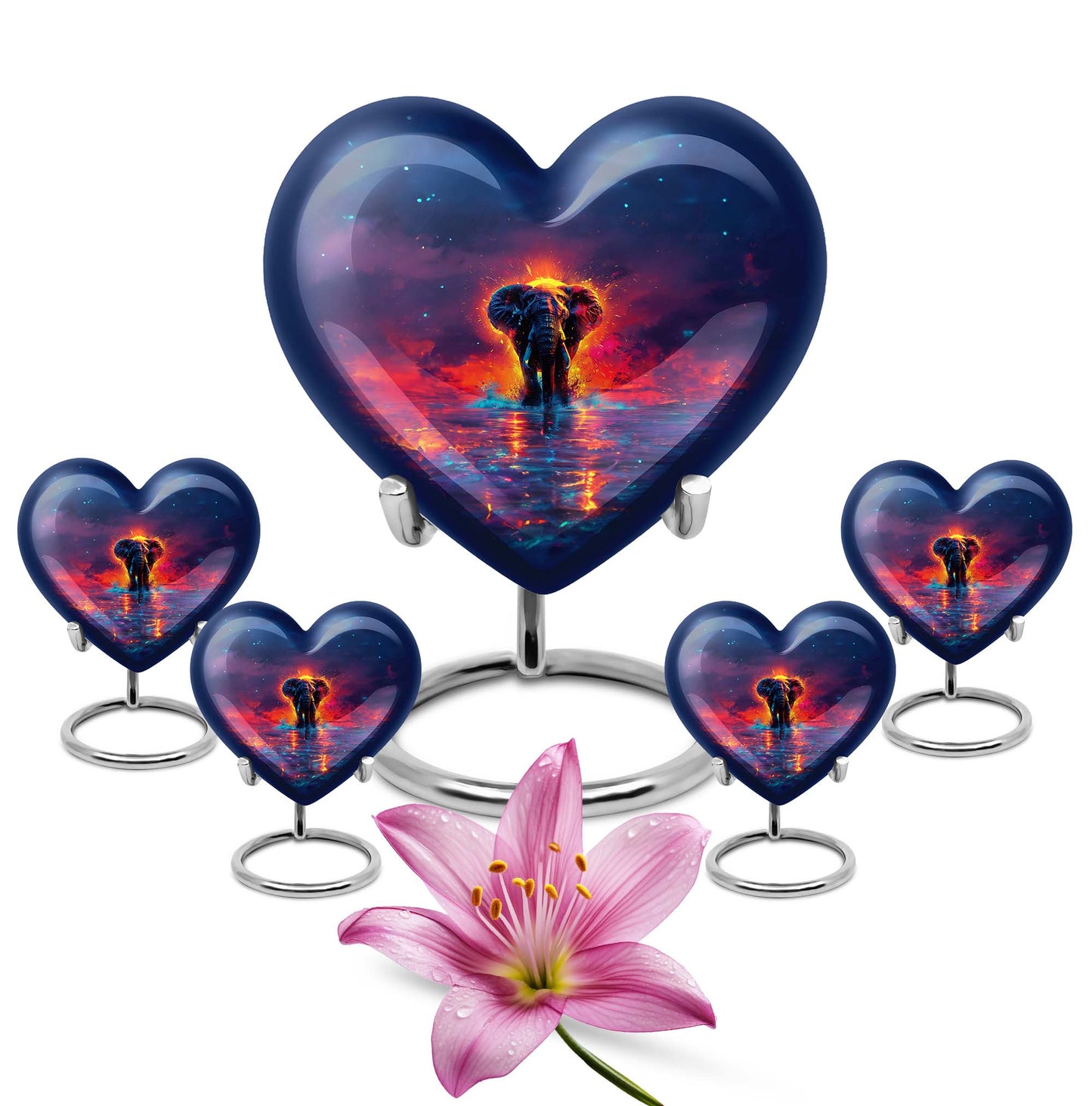 heart elephant Urn