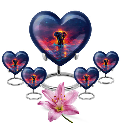 heart elephant Urn