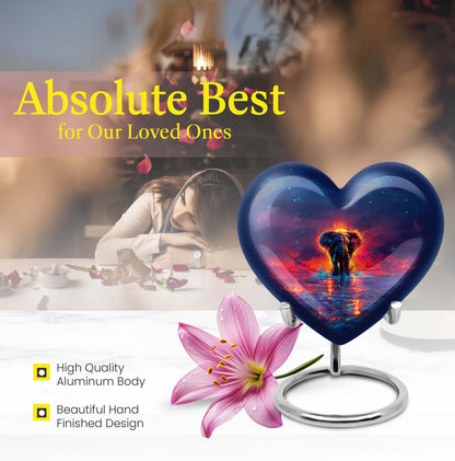 heart elephant Urn