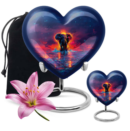 heart elephant Urn