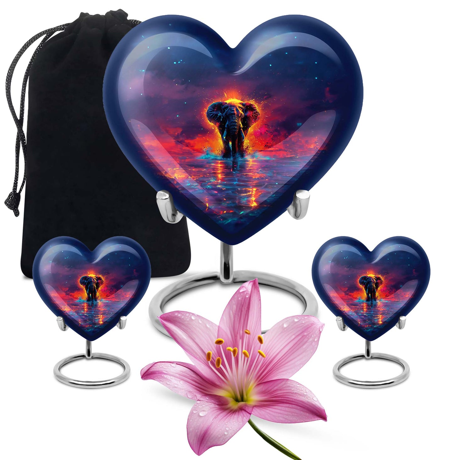 heart elephant Urn