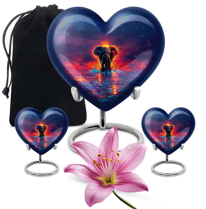 heart elephant Urn