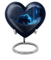 Heart-shaped 10-inch bear urn