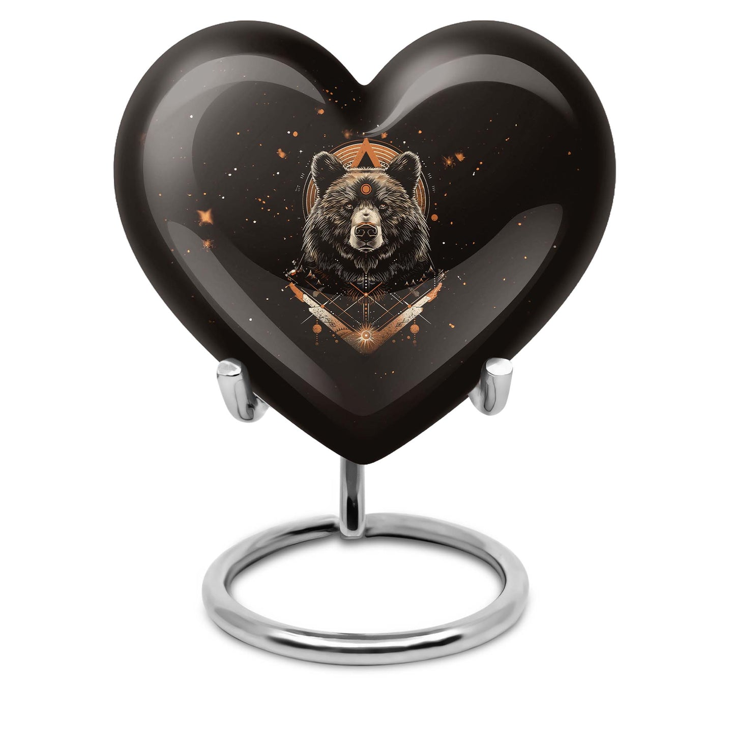 Heart-shaped bear Urn