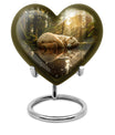 heart-shaped bear urn for cremation ashes