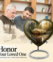 heart-shaped bear urn for cremation ashes