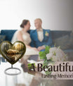 heart-shaped bear urn for cremation ashes