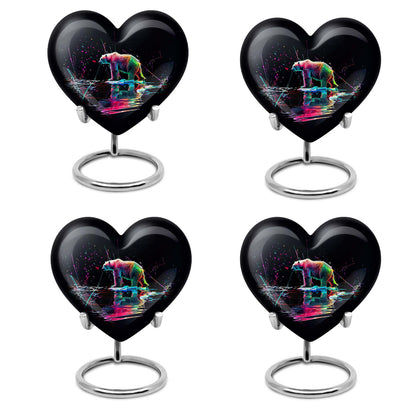 bear urn heart