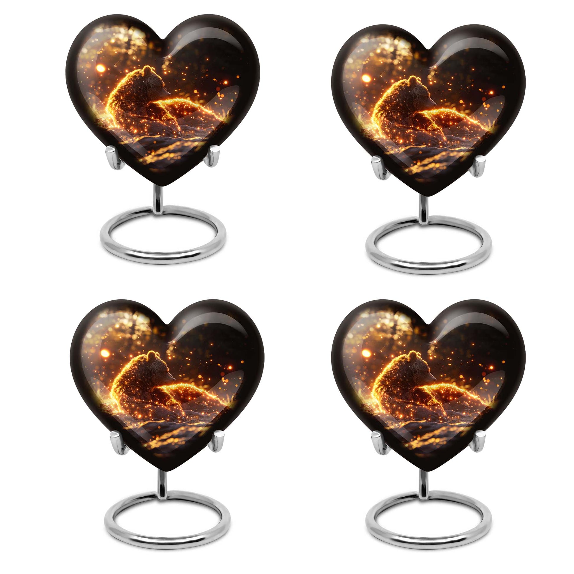 Bear Theme 3 Inch Keepsake Pack of 4