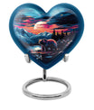  heart-shaped bear urn