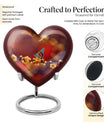 butterfly heart urn for human ashes