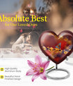 butterfly heart urn for human ashes