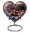 10-inch butterfly heart urn, memorial urn for ashes, personalized with engraving