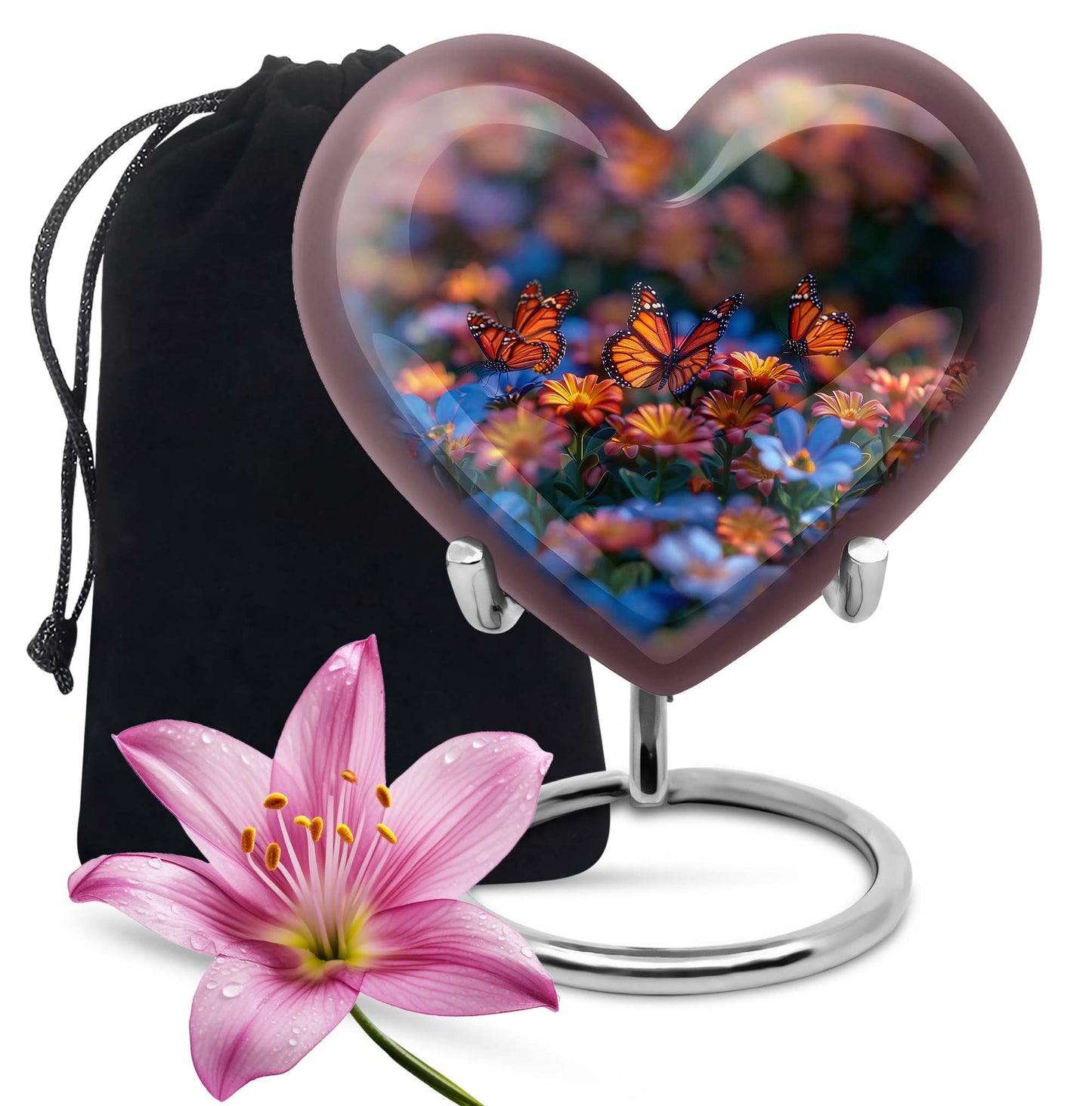 Butterfly Theme Large Urn 10 Inch